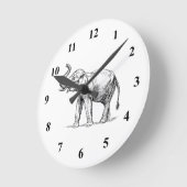 インディアン ラウンド壁時計 (傾斜)