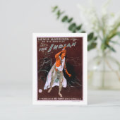 "インディアン" – レッドフェザー、チーフ ポストカード (スタンド正面)