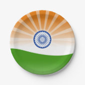 「インディアン」太陽 ペーパープレート (正面)