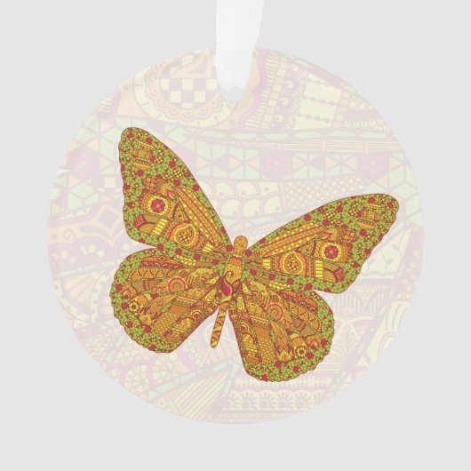インディアン（昆虫）オオカバマダラ、モナークアクリルオーナメント オーナメント (正面)