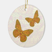 インディアン(昆虫)オオカバマダラ、モナークオーナメント セラミックオーナメント (左)