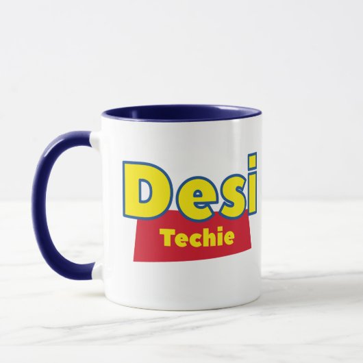 インディアンDesi Tech Support Tea Cup, おもしろい Coffee マグカップ (左)