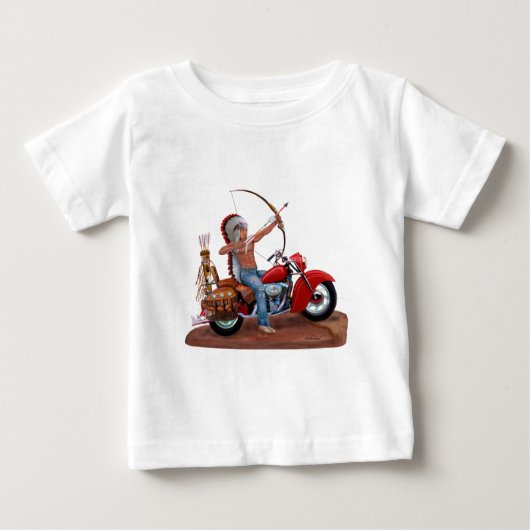 インディアンFOREVER.PNG ベビーTシャツ (正面)
