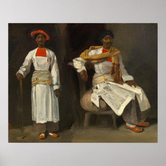 インディアンfromカルカッタ – ユージェーンデラクロワファインアート ポスター (正面)