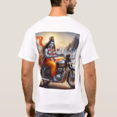 インディアンLord of ShivaプリントTシャツ Tシャツ (裏面)