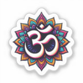 インディアンOM瞑想シンボルシール シール (正面)