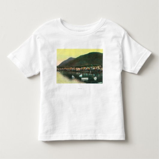 インディアンTownSitka、AKの水辺地帯の意見 トドラーTシャツ (正面)