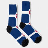 インディア地球に優しナポリス州旗を持つ女性用靴下 ソックス (右)