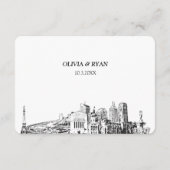 インディア結婚アポリス伝統的のRSVP食事オプション エンクロージャーカード (裏面)