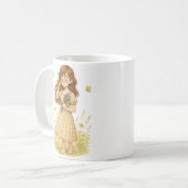 インディイン開花マグコテージコーエステティック コーヒーマグカップ (正面左)