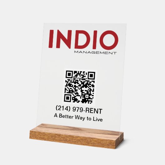 インディオ_ アクリルサイン (傾斜)