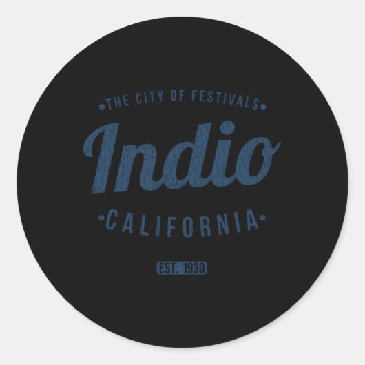 インディオ・カリフォルニアミニマリストCa Indio ラウンドシール (正面)