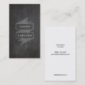 インディクールミュージシャンお尻ミュージックブラックグランジ 名刺 (正面/裏面)