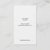 インディクールミュージシャンお尻ミュージックブラックグランジ 名刺 (裏面)