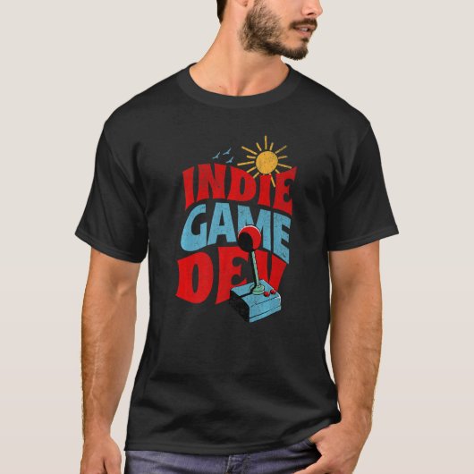 インディゲーム開発ゲーマーゲーム開発者 Tシャツ (正面)