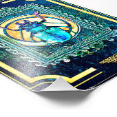 インディゴとアクアフェアユタリーカブトムシの見本芸術 フォトプリント            (角)