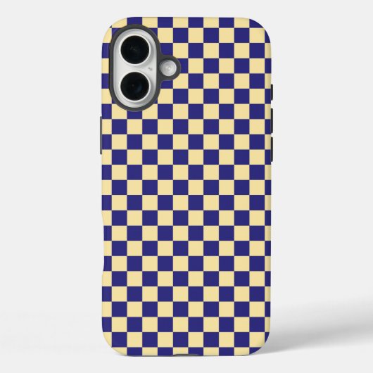 インディゴとバターの市松模様 Case-Mate iPhoneケース (裏面)