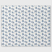 インディゴと金ゴールドフェイク星 ラッピングペーパー (フラット)