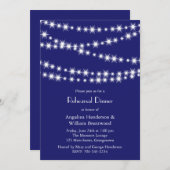 インディゴのきらめきのリハーサルの夕食の招待状 招待状 (正面/裏面)