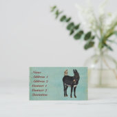 インディゴのろば及びフクロウの名刺 名刺 (スタンド正面)