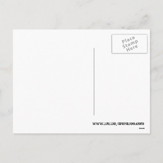 インディゴのろば及び(鳥)ショウジョウコウカンチョウのクリスマスの郵便はがき シーズンポストカード (裏面)