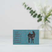 インディゴのろば及び(鳥)ショウジョウコウカンチョウの名刺 名刺 (スタンド正面)