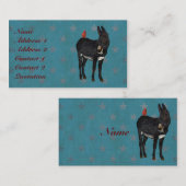 インディゴのろば及び(鳥)ショウジョウコウカンチョウの名刺 名刺 (正面/裏面)