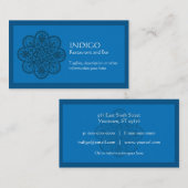 インディゴのオーナメント 名刺 (正面/裏面)