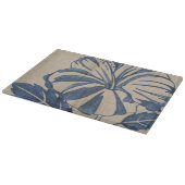 インディゴのハイビスカス カッティングボード (角)