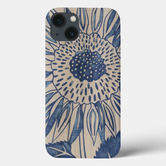 インディゴのヒマワリ Case-Mate iPhoneケース (裏面)