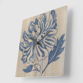 インディゴのミイラ スクエア壁時計 (傾斜)