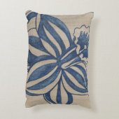 インディゴのラッパスイセン アクセントクッション (裏面(縦))