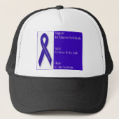 インディゴのリボンのロゴの基礎球の帽子 キャップ (正面)