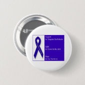 インディゴのリボン 缶バッジ (正面&裏面)