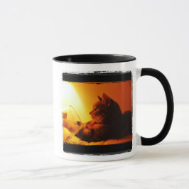 インディゴのワイングラス マグカップ