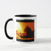 インディゴのワイングラス マグカップ (左)