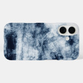 インディゴの刷毛引きカオス Case-Mate iPhoneケース (裏面 (横))
