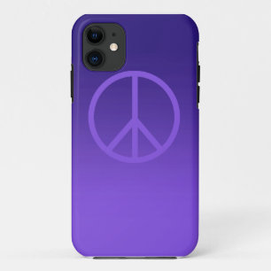 インディゴの紫色のピースサイン iPhone 11 ケース