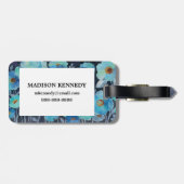 インディゴの花 ラゲッジタグ (裏面横)