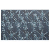 インディゴの衛星イカットの種族の水彩画 ファブリック (ファットクウォーター)