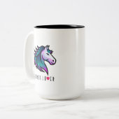 インディゴの馬好きマグカップデザイン ツートーンマグカップ (正面左)