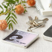 インディゴは優れたキーホルダー"鉄（紋章の）フラ・ダ・リ"の上がりました キーホルダー (側面)