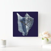 インディゴはIを殻から取り出します スクエア壁時計 (ホーム)