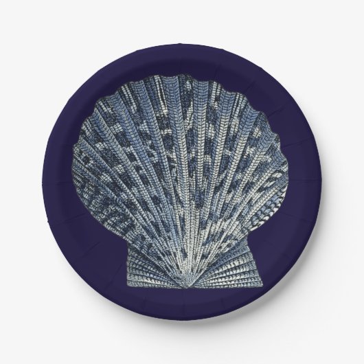 インディゴはVIIIを殻から取り出します ペーパープレート (正面)