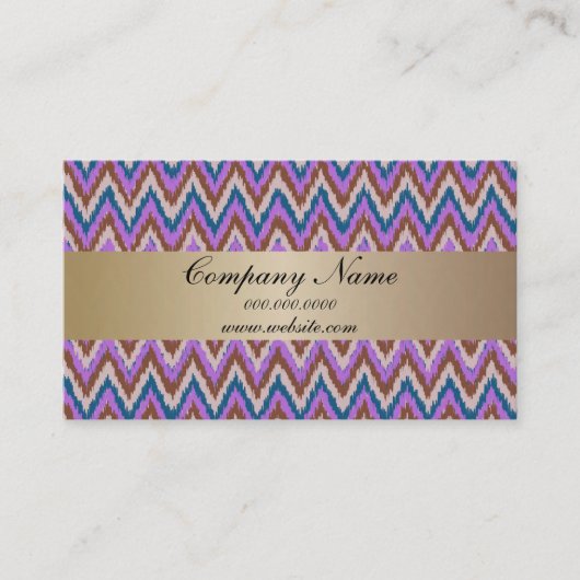 インディゴイカットジグザグポケット2019カレンダー 名刺 (正面)