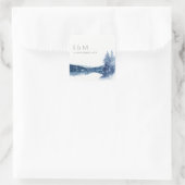 インディゴインクブルーマウンテンレイクモノグラム結婚ズ スクエアシール (バッグ)