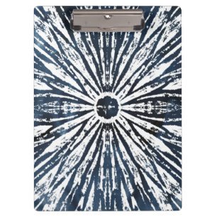 インディゴインク放射状のもののモチーフ クリップボード