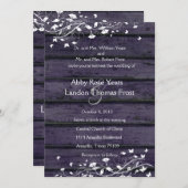 インディゴウッド結婚式招待状 招待状 (正面/裏面)