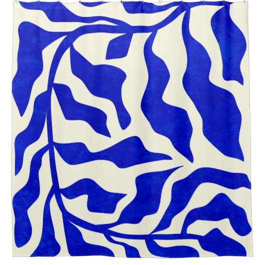 インディゴエレガンス シャワーカーテン (正面)