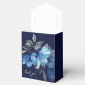 インディゴエレガントブルーウォーターカラーアート フェイバーボックス (オープン)